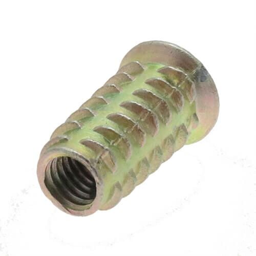 M6 20mm Zinc Alloy Threaded Wood Caster Insert Nut with Flanged